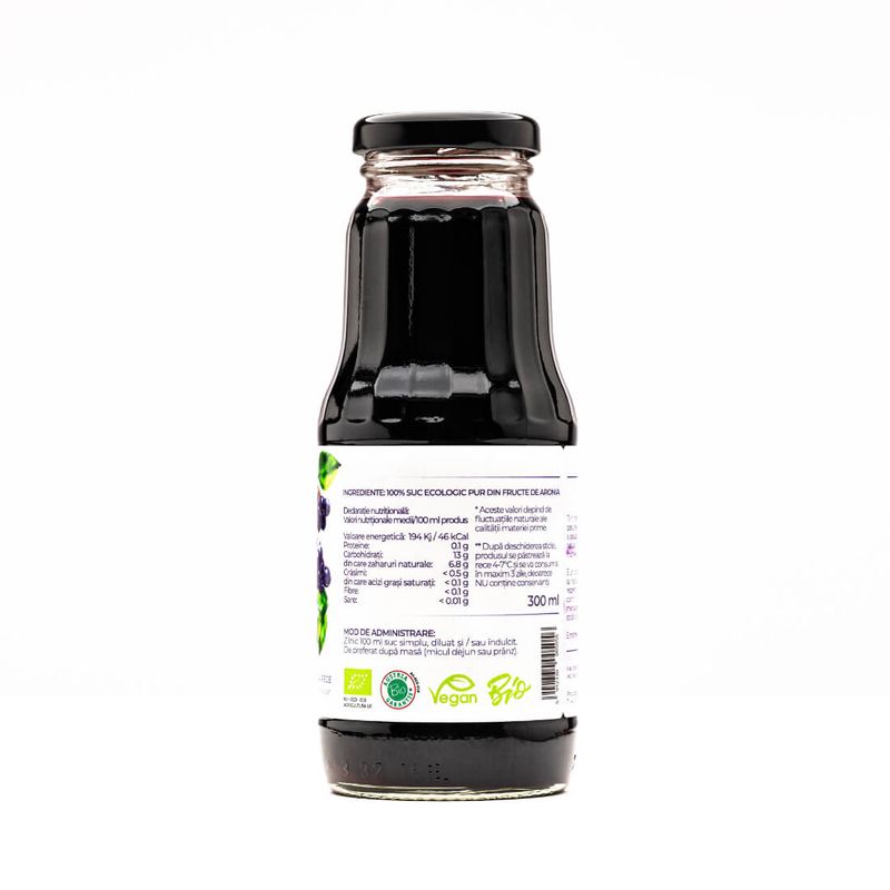 Market - Bauturi - Bauturi non-alcoolice - Bauturi necarbogazoase - Suc aronia ECO, 300 ml - Infinity.ro