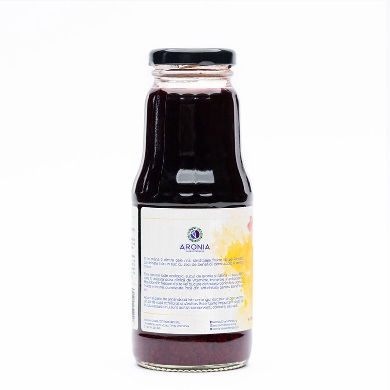 Market - Bauturi - Bauturi non-alcoolice - Bauturi necarbogazoase - Suc aronia si catina ECO, 300 ml - Infinity.ro