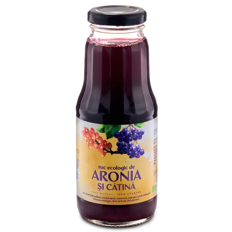 Market - Bauturi - Bauturi non-alcoolice - Bauturi necarbogazoase - Suc aronia si catina ECO, 300 ml - Infinity.ro