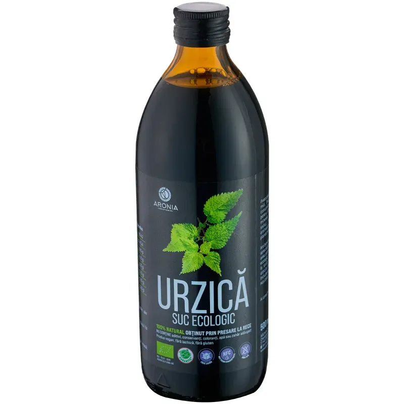 Market - Bauturi - Bauturi non-alcoolice - Bauturi necarbogazoase - Suc de urzica 100% natural si ecologic - 500 ml - Infinity.ro