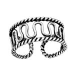 Fashion, accesorii si bijuterii - Femei - Bijuterii femei - Inele femei - Inel argint, valuri, marimea universala, BV42230 - Infinity.ro