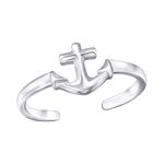 Fashion, accesorii si bijuterii - Femei - Bijuterii femei - Inele femei - Inel de picior argint, ancora, reglabil, A4S26198 - Infinity.ro