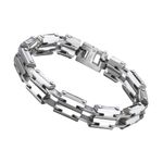 Fashion, accesorii si bijuterii - Femei - Bijuterii femei - Bratari femei - Bratara din otel inoxidabil, Grad chirurgical 316L, Double line, A4S8077 - Infinity.ro