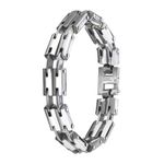 Fashion, accesorii si bijuterii - Femei - Bijuterii femei - Bratari femei - Bratara din otel inoxidabil, Grad chirurgical 316L, Double line, A4S8077 - Infinity.ro