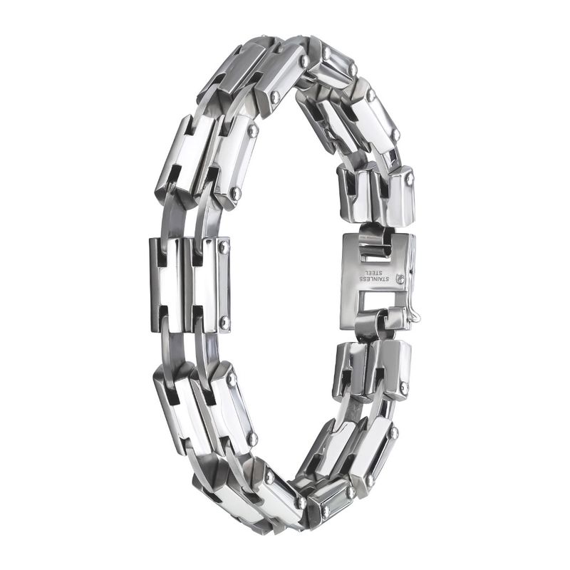 Fashion, accesorii si bijuterii - Femei - Bijuterii femei - Bratari femei - Bratara din otel inoxidabil, Grad chirurgical 316L, Double line, A4S8077 - Infinity.ro