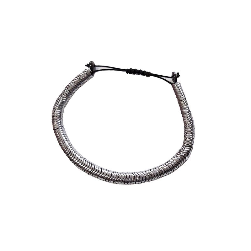 Fashion, accesorii si bijuterii - Femei - Bijuterii femei - Bratari femei - Bratara cu pietre naturale, Onix, silver Stone, A4B145 - Infinity.ro