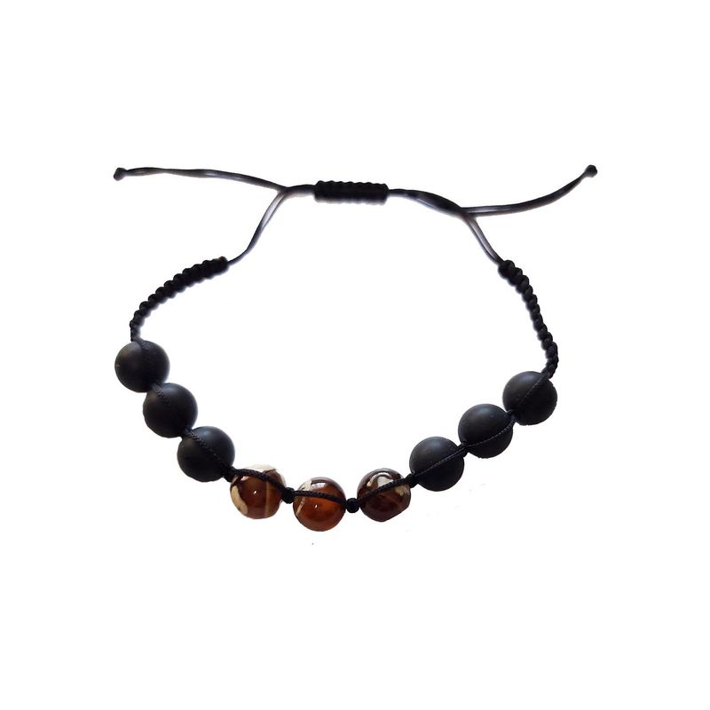 Fashion, accesorii si bijuterii - Femei - Bijuterii femei - Bratari femei - Bratara cu snur ajustabil, Brown, A4B123 - Infinity.ro