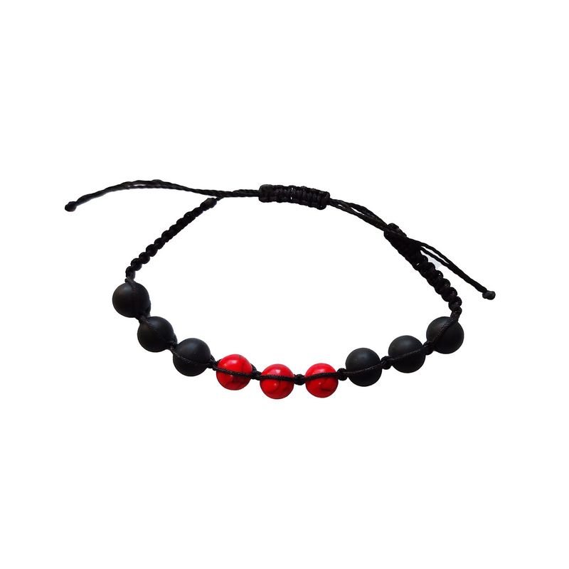 Fashion, accesorii si bijuterii - Femei - Bijuterii femei - Bratari femei - Bratara cu snur ajustabil, Red, A4B121 - Infinity.ro