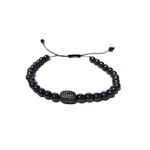 Fashion, accesorii si bijuterii - Femei - Bijuterii femei - Bratari femei - Bratara cu pietre naturale, Onix, Black Charm cu Zirconiu, A4B167 - Infinity.ro