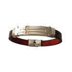 Fashion, accesorii si bijuterii - Femei - Bijuterii femei - Bratari femei - Bratara din piele ecologica, Cruce, inox, A4B103 - Infinity.ro