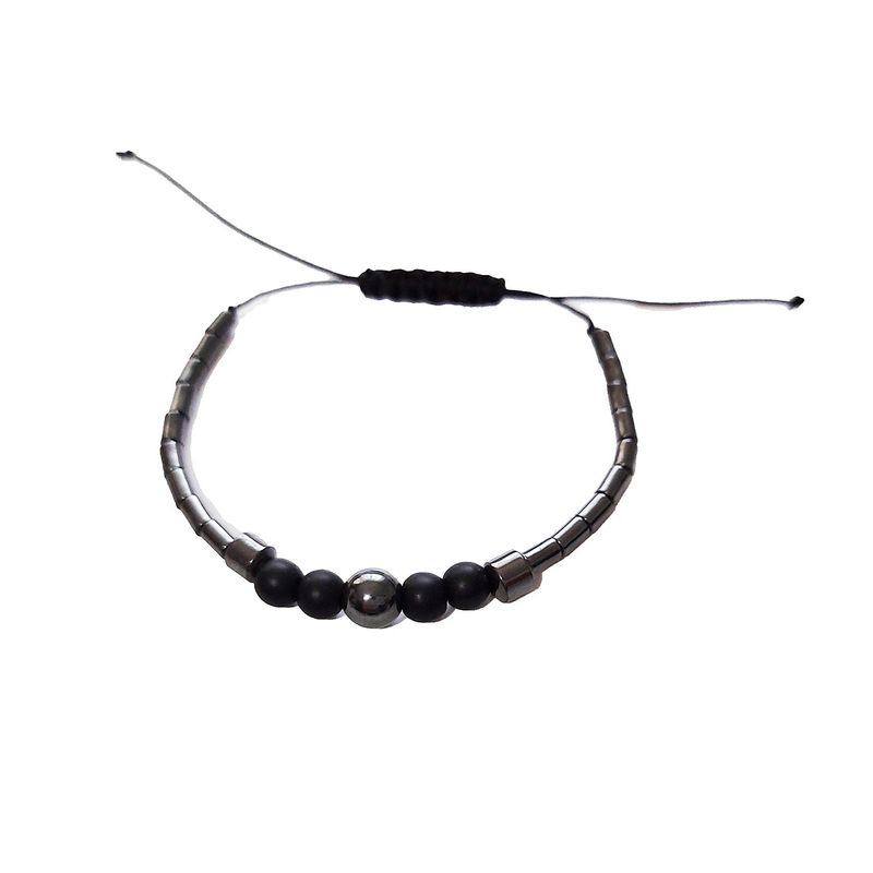 Fashion, accesorii si bijuterii - Femei - Bijuterii femei - Bratari femei - Bratara cu pietre naturale, Onix, Black Stone, A4B142 - Infinity.ro