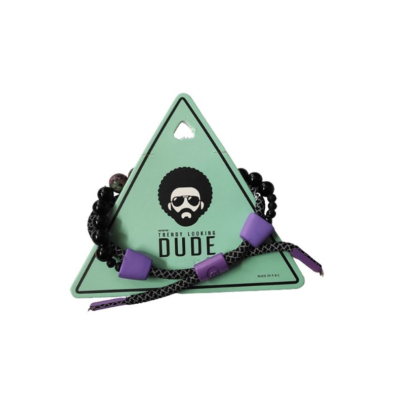 Fashion, accesorii si bijuterii - Femei - Bijuterii femei - Bratari femei - Bratara cu pietre semipretioase Lapis Lazuli, Dude, A4B35 - Infinity.ro