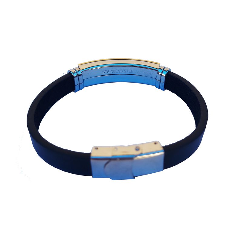 Fashion, accesorii si bijuterii - Femei - Bijuterii femei - Bratari femei - Bratara din piele ecologica, inox, A4B39 - Infinity.ro