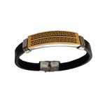 Fashion, accesorii si bijuterii - Femei - Bijuterii femei - Bratari femei - Bratara din piele ecologica, Tribale, inox, A4B91 - Infinity.ro