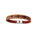 Fashion, accesorii si bijuterii - Femei - Bijuterii femei - Bratari femei - Bratara din piele ecologica, Cruce, A4B82 - Infinity.ro