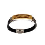 Fashion, accesorii si bijuterii - Femei - Bijuterii femei - Bratari femei - Bratara din piele ecologica, Tribale, inox, A4B92 - Infinity.ro