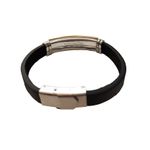 Fashion, accesorii si bijuterii/Femei/Bijuterii femei/Bratari femei - Bratara din piele ecologica, Tribale, inox, A4B90 - Infinity.ro