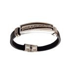 Fashion, accesorii si bijuterii - Femei - Bijuterii femei - Bratari femei - Bratara din piele ecologica, inox, A4B67 - Infinity.ro