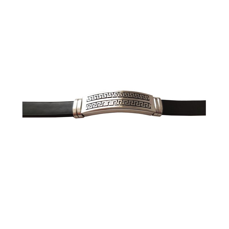 Fashion, accesorii si bijuterii - Femei - Bijuterii femei - Bratari femei - Bratara din piele ecologica, inox, A4B66 - Infinity.ro