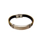 Fashion, accesorii si bijuterii - Femei - Bijuterii femei - Bratari femei - Bratara din piele ecologica, inox, A4B54 - Infinity.ro