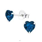 Fashion, accesorii si bijuterii - Femei - Bijuterii femei - Cercei femei - Cercei argint, in forma de inima cu cristale Swarovski Montana, A4S24394-5 - Infinity.ro