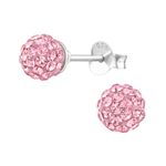 Fashion, accesorii si bijuterii - Femei - Bijuterii femei - Cercei femei - Cercei argint, minge cu cristale Swarovski Light Rose, A4S39277-1 - Infinity.ro