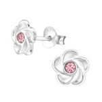Fashion, accesorii si bijuterii - Femei - Bijuterii femei - Cercei femei - Cercei argint, floare cu cristale Swarovski Light Rose, A4S32771-2 - Infinity.ro