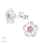 Fashion, accesorii si bijuterii - Femei - Bijuterii femei - Cercei femei - Cercei argint, floare cu cristale Swarovski Light Rose, A4S32771-2 - Infinity.ro