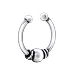 Fashion, accesorii si bijuterii - Femei - Bijuterii femei - Cercei femei - Piercing nas din argint, Bali, silver A4S28382 - Infinity.ro