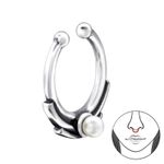 Fashion, accesorii si bijuterii - Femei - Bijuterii femei - Cercei femei - Piercing nas din argint, Bali, silver A4S28395 - Infinity.ro