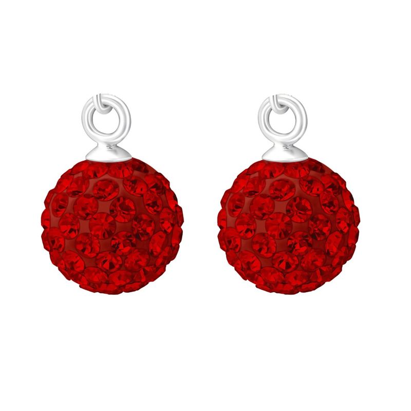 Fashion, accesorii si bijuterii - Femei - Bijuterii femei - Cercei femei - Cercei argint, minge, cristale Light Siam, A4S12601 - Infinity.ro