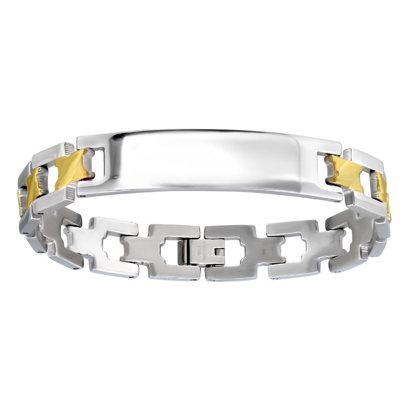 Fashion, accesorii si bijuterii - Barbati - Bijuterii barbati - Bratari barbati - Bratara din otel inoxidabil, Grad chirurgical 316L, Lant, A4S12196 - Infinity.ro