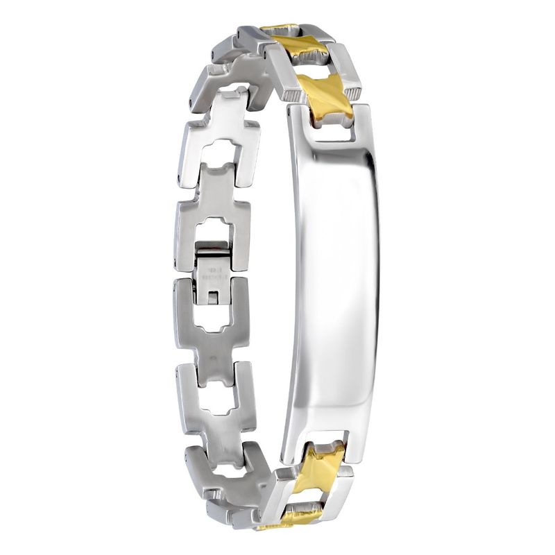 Fashion, accesorii si bijuterii - Barbati - Bijuterii barbati - Bratari barbati - Bratara din otel inoxidabil, Grad chirurgical 316L, Lant, A4S12196 - Infinity.ro