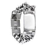 Fashion, accesorii si bijuterii - Barbati - Bijuterii barbati - Bratari barbati - Bratara din otel inoxidabil, Grad chirurgical 316L, Lat, A4S7201 - Infinity.ro