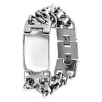 Fashion, accesorii si bijuterii - Barbati - Bijuterii barbati - Bratari barbati - Bratara din otel inoxidabil, Grad chirurgical 316L, Lat, A4S7201 - Infinity.ro