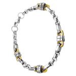 Fashion, accesorii si bijuterii - Barbati - Bijuterii barbati - Bratari barbati - Bratara din otel inoxidabil, Grad chirurgical 316L, Lant, A4S9693 - Infinity.ro