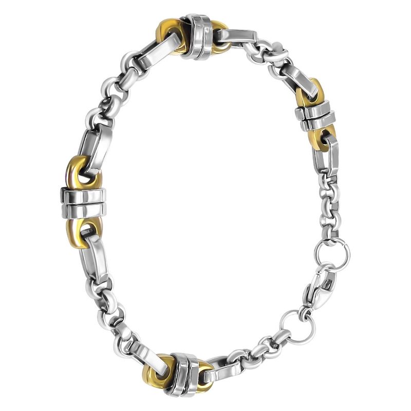 Fashion, accesorii si bijuterii - Barbati - Bijuterii barbati - Bratari barbati - Bratara din otel inoxidabil, Grad chirurgical 316L, Lant, A4S9693 - Infinity.ro