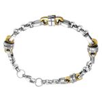Fashion, accesorii si bijuterii - Barbati - Bijuterii barbati - Bratari barbati - Bratara din otel inoxidabil, Grad chirurgical 316L, Lant, A4S9693 - Infinity.ro