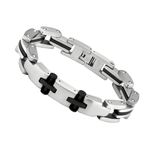 Fashion, accesorii si bijuterii - Barbati - Bijuterii barbati - Bratari barbati - Bratara din otel inoxidabil, Grad chirurgical 316L, Cross, A4S1899 - Infinity.ro