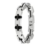 Fashion, accesorii si bijuterii - Barbati - Bijuterii barbati - Bratari barbati - Bratara din otel inoxidabil, Grad chirurgical 316L, Cross, A4S1899 - Infinity.ro