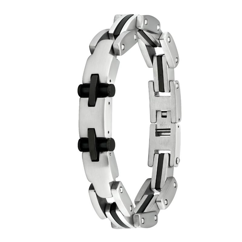 Fashion, accesorii si bijuterii - Barbati - Bijuterii barbati - Bratari barbati - Bratara din otel inoxidabil, Grad chirurgical 316L, Cross, A4S1899 - Infinity.ro