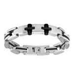 Fashion, accesorii si bijuterii - Barbati - Bijuterii barbati - Bratari barbati - Bratara din otel inoxidabil, Grad chirurgical 316L, Cross, A4S1899 - Infinity.ro