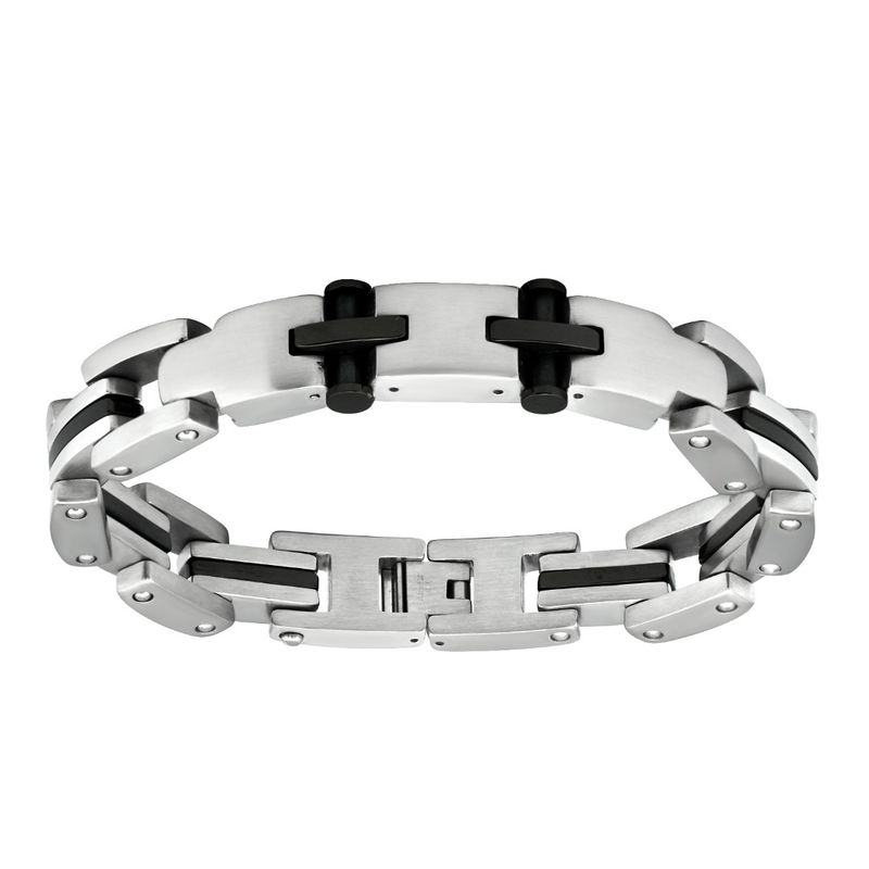 Fashion, accesorii si bijuterii - Barbati - Bijuterii barbati - Bratari barbati - Bratara din otel inoxidabil, Grad chirurgical 316L, Cross, A4S1899 - Infinity.ro