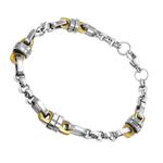 Fashion, accesorii si bijuterii - Barbati - Bijuterii barbati - Bratari barbati - Bratara din otel inoxidabil, Grad chirurgical 316L, Lant, A4S9693 - Infinity.ro