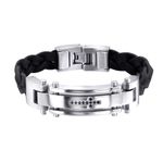 Fashion, accesorii si bijuterii - Barbati - Bijuterii barbati - Bratari barbati - Bratara din otel inoxidabil, Grad chirurgical 316L, Cross, A4S1886 - Infinity.ro