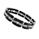 Fashion, accesorii si bijuterii - Barbati - Bijuterii barbati - Bratari barbati - Bratara din otel inoxidabil, Grad chirurgical 316L, Fine line, A4S7705 - Infinity.ro