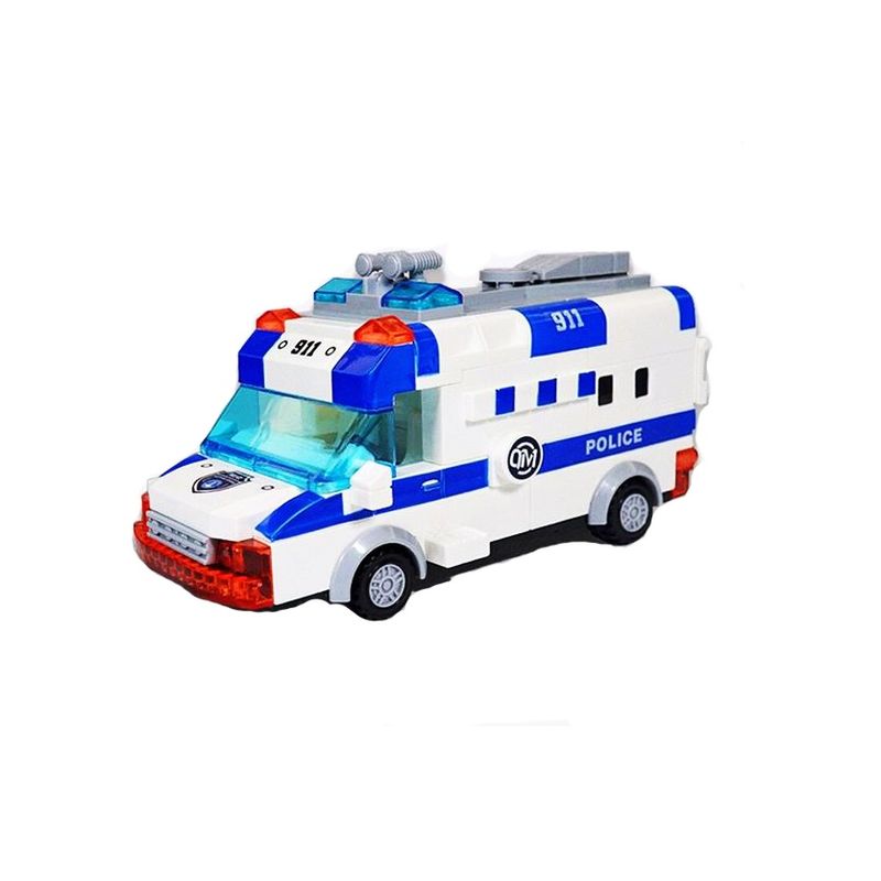 Jucarii, Copii si Bebe - Jucarii si jocuri - Seturi de constructie si cuburi - Seturi de constructie - Set de constructii, Ambulanta, 48 piese, 89166B - Infinity.ro