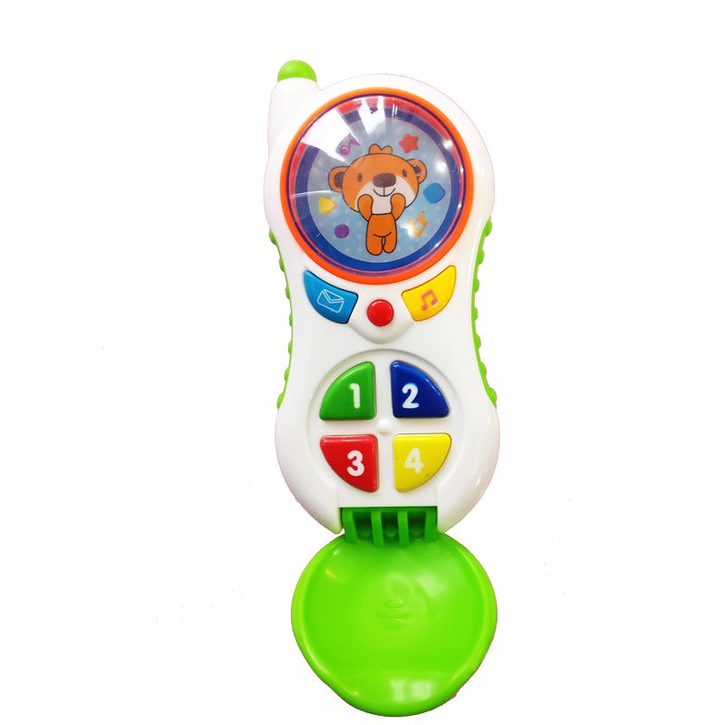 Jucarii, Copii si Bebe - Jucarii si jocuri - Jucarii & jocuri educative - Laptopuri, tablete si gadget-uri copii - Telefon interactiv, educational pentru copii cu butoane care emit diverse melodii - Infinity.ro
