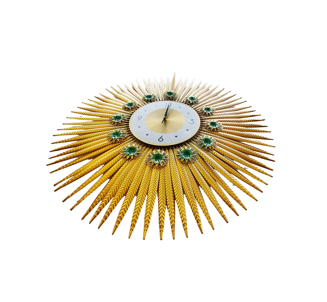 Ceas de perete in forma de soare, silentios, 70 cm, H930444