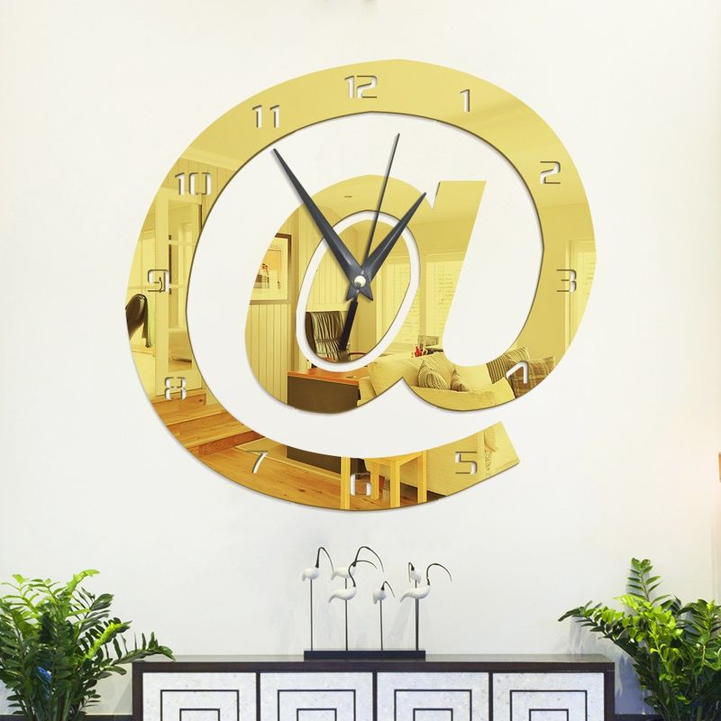 Casa si Gradina - Decoratiuni - Decoratiuni perete - Ceas decorativ de perete, Oglinda acrilica, 28 cm, MC-009 - Infinity.ro